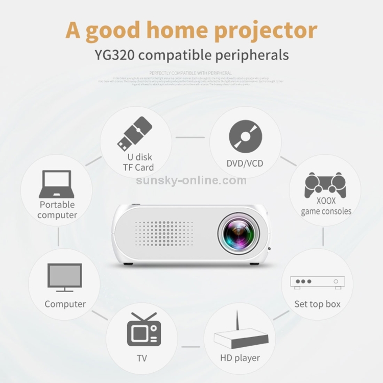 YG320-320-240-Mini-proyector-LED-de-cine-en-casa-compatible-con-HDMI-AV-SD-y-USB-plateado-DMP0973S