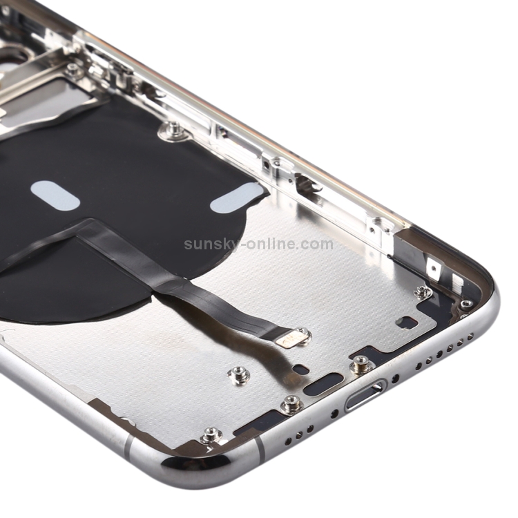 Tapa-posterior-de-la-bateria-con-teclas-laterales-bandeja-para-tarjetas-cable-flexible-de-alimentacion-volumen-y-modulo-de-carga-inalambrica-para-iPhone-11-Pro-Max-negro-IP1P0034BL
