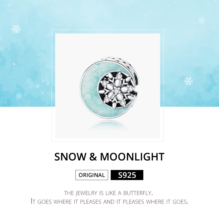S925-plata-esterlina-Snowy-Moon-Night-Beads-DIY-pulsera-collar-accesorios-EDA008632